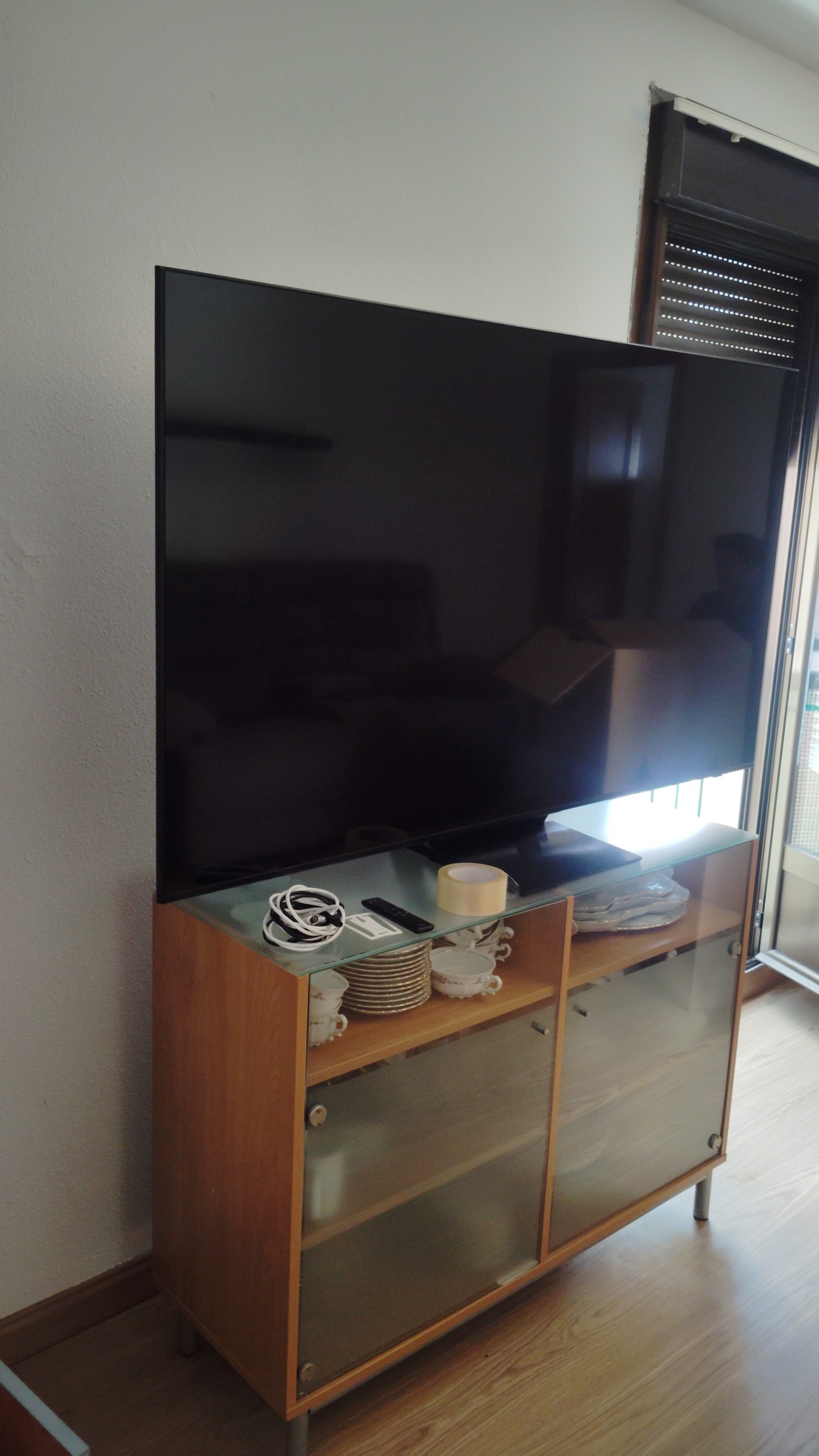 Televisión preparada para el traslado